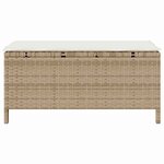 vidaXL Ensemble de salle à manger pour jardin 3 Pièces Beige Poly rotin