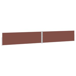 vidaXL Auvent latéral rétractable de patio 170x1200 cm Marron