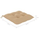 vidaXL Chaises de jardin 8 Pièces avec coussins Bois d'acacia solide
