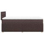 vidaXL Sommier à lattes de lit avec matelas Marron foncé 90x190 cm