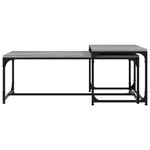vidaXL Tables basses 2 Pièces Sonoma gris Bois d'ingénierie