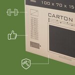Pack and Move - Carton de protection pour TV 47" - Déménagement écran plat - 100 x 15 x 70 cm - Carton renforcé