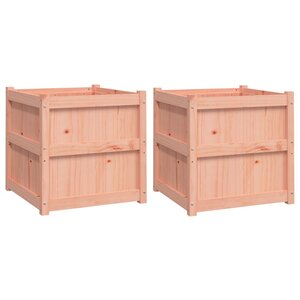 vidaXL Jardinières 2 Pièces bois massif douglas