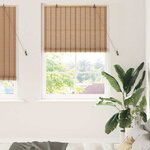 vidaXL Stores et rideaux Marron Clair 110 x 220 cm Bambou