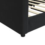 vidaXL Lit de repos sans matelas noir 90x200 cm velours