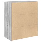 vidaXL Buffet sonoma gris 80x42 5x93 cm bois d'ingénierie