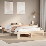 vidaXL Cadre de lit sans matelas 160x200 cm bois massif de pin