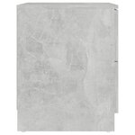 vidaXL Table de chevet gris béton 40x40x50 cm bois d’ingénierie