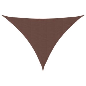 vidaXL Voile de parasol tissu oxford triangulaire 3x3x4 24 m marron