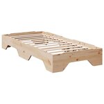 vidaXL Cadre de lit sans matelas empilable 80x200 cm bois massif