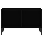 vidaXL Table basse Noir 60x50x36 5 cm Bois d'ingénierie