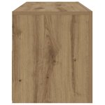 vidaXL Tables de chevet 2 Pièces avec LED chêne artisanal 60x35x40 cm