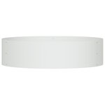 vidaXL Pot en métal blanc Blanc Métal Moyen Durable