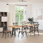 vidaXL Pieds de table à manger en forme de A 2 pièces Anthracite 60 x (72-73) cm Acier