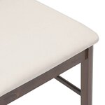 vidaXL Chaises à manger coussins 2 Pièces marron bois massif caoutchouc