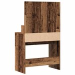 vidaXL Table de Toilette avec tiroir Bois ancien 80 x 41 x 134 5 cm
