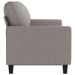 vidaXL Canapé à 3 places Taupe 180 cm Tissu