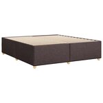 vidaXL Cadre de lit sans matelas marron foncé 200x200 cm tissu