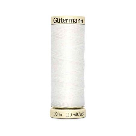 Gütermann Fil à coudre 'Allesnäher' SB, 100 m, couleur: blanc 800 GÜTERMANN