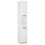 vidaXL Meubles de salle de bain 5 Pièces Blanc Bois d'ingénierie