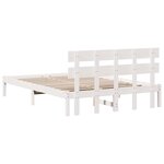 vidaXL Cadre de lit Marron 140 x 200 cm Bois de pin massif