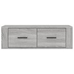 vidaXL Armoire TV suspendue Sonoma gris 80x36x25 cm Bois d'ingénierie