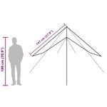 vidaXL Bâche de camping bleu 500x294 cm imperméable