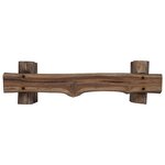 vidaXL banc Naturel 110 x 30 x 34 cm Bois de teck massif