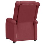 vidaXL Fauteuil inclinable Rouge bordeaux Similicuir