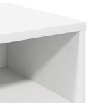 vidaXL Table de chevet Blanc 40x30x30 cm Bois d'ingénierie