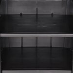 vidaXL Armoire de rangement de jardin Noir 65x45x172 cm PP Rotin