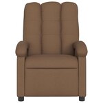 vidaXL Fauteuil inclinable Marron Tissu
