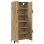 vidaXL Haut Armoire chêne artisanal 69 5 x 34 x 180 cm