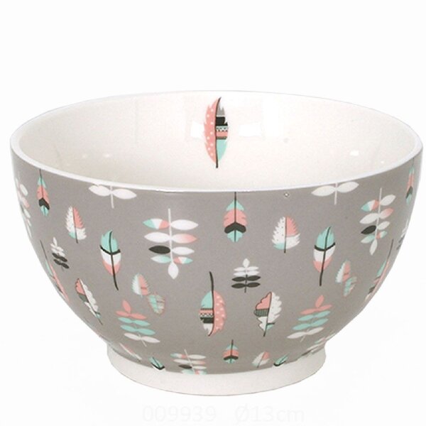 Bol en porcelaine feuilles 480 ml