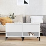 vidaXL Tables d'appoint 2 Pièces Blanc 50x46x50 cm Bois d’ingénierie