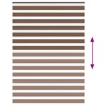 vidaXL Store zèbre marron 155x200cm largeur du tissu 150 9cm polyester