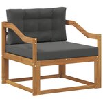 vidaXL Sofa de milieu extérieur Naturel