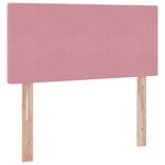 vidaXL Lit de Rangement avec matelas Rose 100 x 200 cm Velours