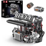 Mould King 10087 - Kit de construction de moteur à essence motorisé L4