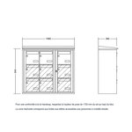 Bloc collectif Leabox  3x3  grade 3  simple face  extérieur  fixation murale  blanc neige ral 9016 finition brillante