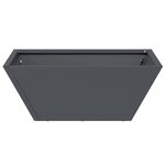 vidaXL Ensemble de Planteurs en Plastique Anthracite Plastique