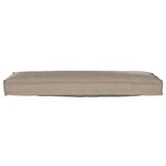 vidaXL Coussin pour banc de palette Taupe 120 x 40 x 8 cm Tissu Oxford