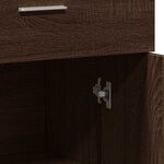 vidaXL Buffet chêne marron 60x30x84 cm bois d'ingénierie