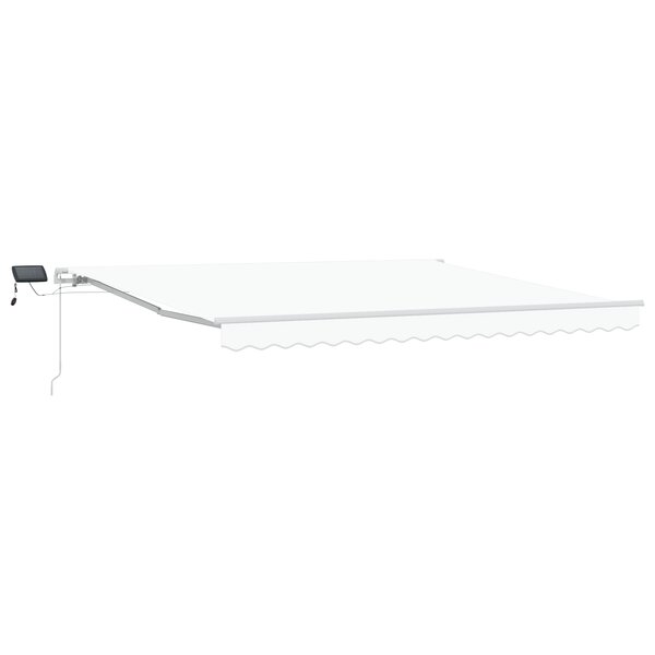 Store rétractable manuel vidaXL avec LED blanc 400x350 cm