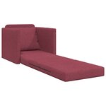 vidaXL Sofa-lit 2-en-1 Rouge Vin 74x77x81 cm Tissu