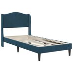 vidaXL Cadre de lit avec tête de lit Bleu 90 x 200 cm Velours