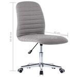 vidaXL Chaises à manger lot de 6 gris clair tissu