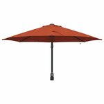vidaXL Parasol de jardin Rouge  Noir 248 x 248 x 148 cm