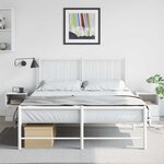 vidaXL Tables de chevet 2 Pièces blanc 34 5x39x44 cm acier