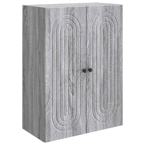 vidaXL Armoire Murale Sonoma gris 66 x 34 5 x 90 cm Bois d'ingénierie